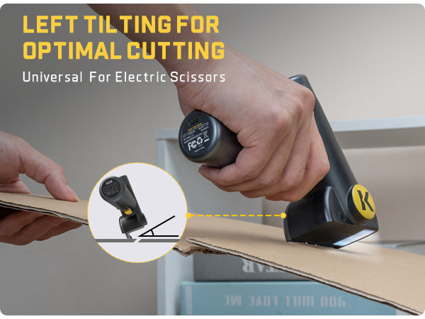 Fanttik C8 Nano 3.7V Cordless Electric Scissors with LED Display, Rechargeable Cardboard Cutter with 2 Blades, EasySwap Blade Change, LED Light, for Thin Cardboard Carpet Leather