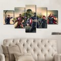 2016 printed the avengers movie group painting on canvas room decoration print poster picture canvas framed