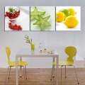 3 piece sell modern wall painting beautiful kitchen fruit modern picture home decorative art picture paint on canvas prints