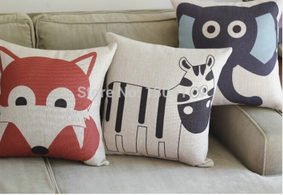 3pcs/lot 2014 new classic lovely animal print home decor pillows printed cushion decoration/ almofadas oem