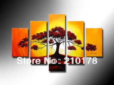 !!5pcs modern abstract huge wall art oil painting on canvas la5-014