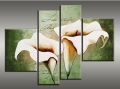 abstract flower hand painted 4 pieces group oil painting on canvas tds-th117