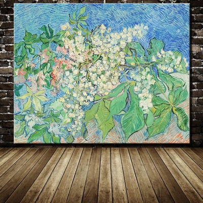 blooming chestnut tree of vincent van gogh paintings museum quality handmade reproduction flower oil painting on canvas