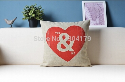 love you and me letter series cushion cover pillow cases pillows 45x45cm pillowcase for home and office sofa