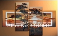 modern oil painting on canvas african scenery guaranteed wall home decor landscaping paintings 4 panel wall art