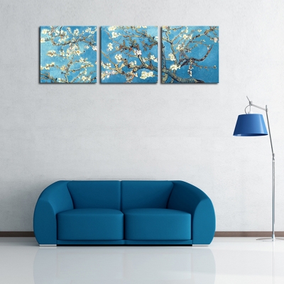 unframed 3 panels modern flower canvas wall art home decorative art picture paint on canvas prints