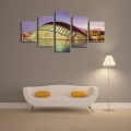 unframed 5 piece the modern architecture home wall decor canvas picture art hd print painting on canvas artworks