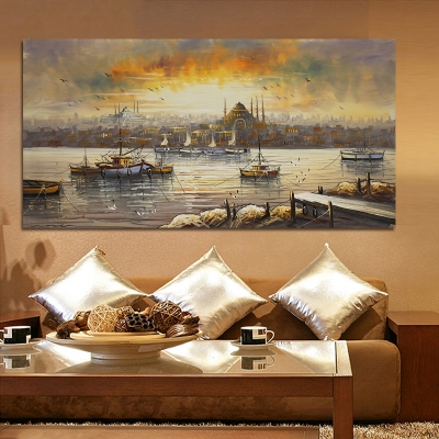 whole boat and ocean oil painting hand painted oil painting on canvas oil painting for home decor wall decor