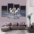 2015 sell 4 panel running horse large hd decorative art print painting on canvas for living room wall paintings pictures