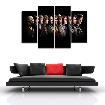 2016 4 panels hd doctor who posters painting canvas wall art picture wall pictures for living room canvas print