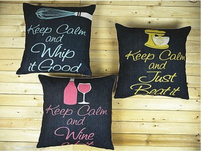 45x45cm vintage cushion cover pillow case cover black keep calm wordsthrow linen decor home case