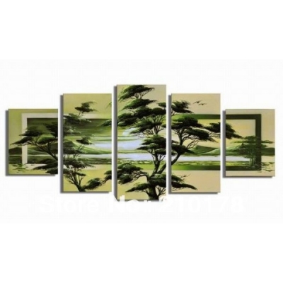 !!5pcs modern abstract huge wall art oil painting on canvas la5-004