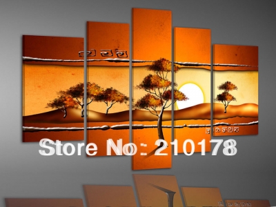 !!5pcs modern abstract huge wall art oil painting on canvas la5-005