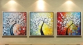 abstract oil painting trees knife painting hand-painted oil painting on canvas oil painting for home decor