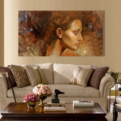 discount lady hand painted painting oil painting on canvas home decorative wall art picture