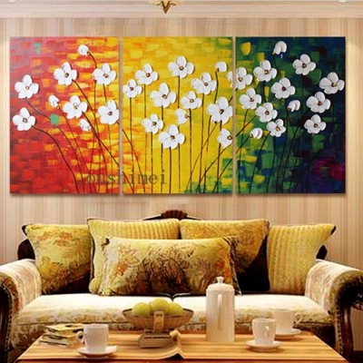 hand painted oil painting flower abstract picture for living room decor modern landscape home decor hand painting on wall art