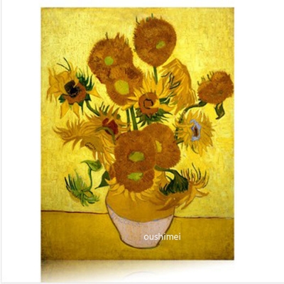 handmade van gogh sunflower pictures on canvas oil painting no frame imitation paintings for living room wall hang paintings