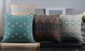 modern bohemian home decor 4pcs pillow decorative pillowcase cotton linen sofa cushion cross sofa cover