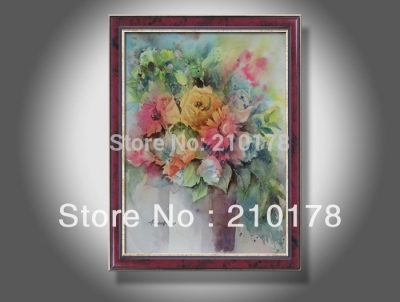 rb (6) hand-painted artwork flowers still life oil-paintings on canvas decorative oil painting