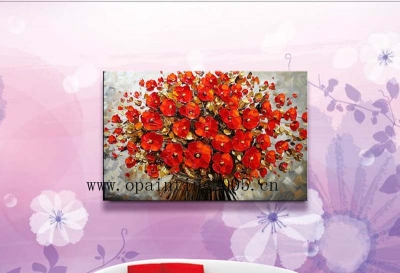 hand painting decorative thick oil knife flowers wall art canvas decoration home gift oil paint on canvas