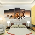 2016 sell 5 broncos running panel large hd picture modern home wall decor print painting for house decorate delivery