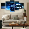 2016 sell 5 car panel large hd picture modern home wall decor print painting for house decorate delivery