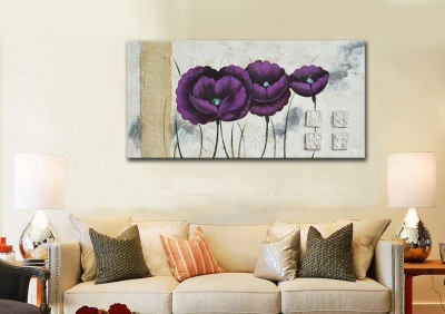 abstract flower hand painted oil painting on canvas tds-cx182---40x100cm