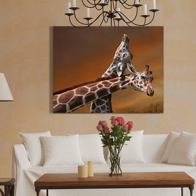 discount giraffe oil painting hand painted oil painting on canvas home decoration home decorative art picture