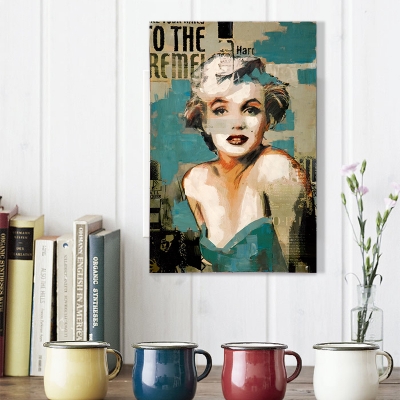 discount marilyn monroe abstract oil painting hand painted oil painting on canvas home decor on canvas wall art picture