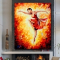 handpainted pictures wall art home decoration dancer oil painting on canvas paintings oil no framed nk346