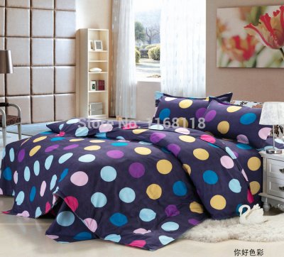 cotton, reactive printed 4pcs bedding sets, include duvet cover bed sheet pillowcase, full/king/queen size,