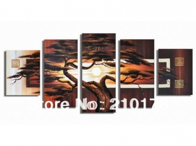 !!5pcs modern abstract huge wall art oil painting on canvas la5-007