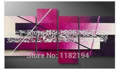 big size hand-painted modern home wall art for living room hall bedroom decor abstract pink white texture oil painting on canvas