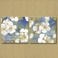 handmade painting white oil painting simple european wall picture brief decorative flower petals combination no frame art wall