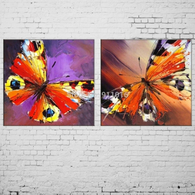 handmade palette knife oil painting abstract painting home decoration butterfly pictures animals mural canvas wall art paintings