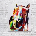 handpainted oil painting on canvas horse's head oil painting abstract modern canvas wall art nk417