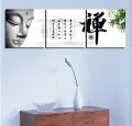 modern painting home decorative art picture on canvas figure of buddha and chinese characters:buddhist