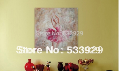 modern tds-cx042 ballet abstract hand painted oil painting on canvas for home living room wall decoration