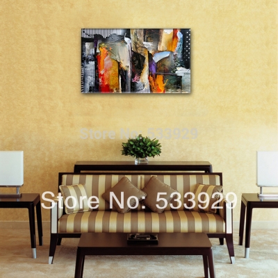 modern tds-cx074 abstract hand painted oil painting on canvas for living room wall decoration