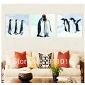 printed oil painting animal pictures on wall craft art penguin paintings print on canvas prints decor for living room