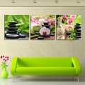 sell 3 piece canvas wall art modern nature green wedding decoration wall flower home art picture paint on canvas print decor