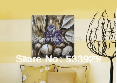 tds-cx012 abstract flower hand painted oil painting on canvas for wall decoration