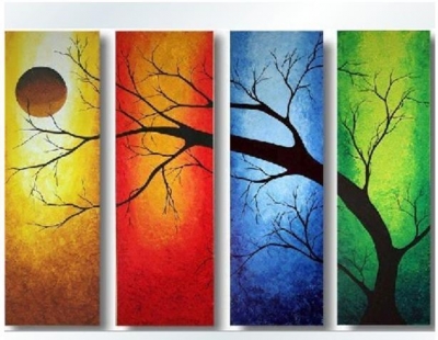 whole museum quality handmade oil paintings on canvas art on canvas 4pcs/set dy-o39