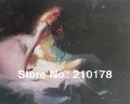 whole oil painting nude sexy woman modern wall decor art oil painting hand-painted df-085 story book ending