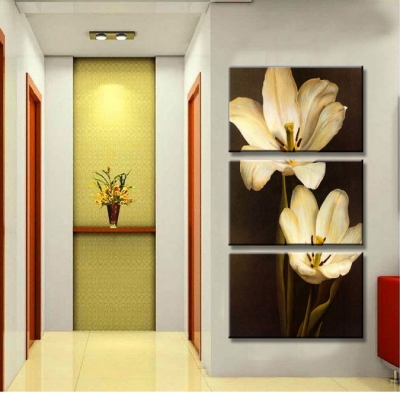 3 piece wall art canvas painting wall painting modern pictures mangnolia flower style home decor popular paintings