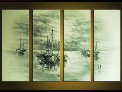 abstract landscape hand painted 4 pieces group oil painting on canvas tds-th040