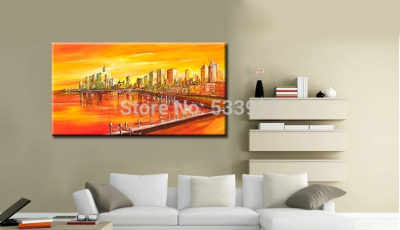 abstract landscape hand painted oil painting on canvas tds-cx344---60x120cm