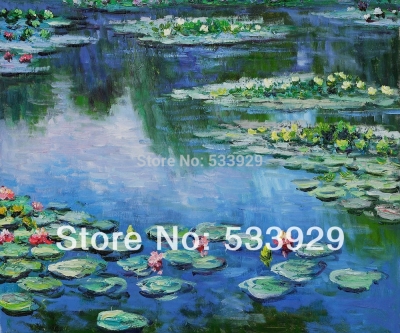 claude monet water lilies hand painted oil painting on canvas tds-cm010