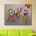 handpainted oil painting on canvas children play oil painting abstract modern canvas wall art living room decor picture nk410