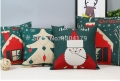 merry christmas and a happy new year elk cotton pillow case / cushion cover home decoration 45*45cm